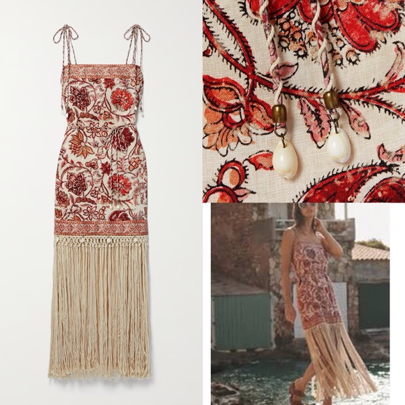 Zimmermann Dresses & Skirts - ZIMMERMANN
Vitali belted fringed embellished printed cotton mini dress size 0